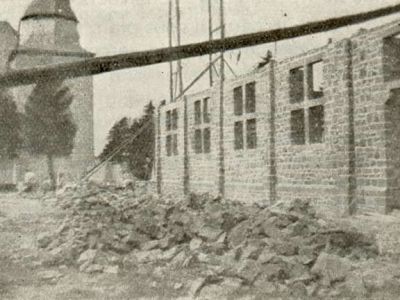 1936 - Construction de l'aile de la chapelle