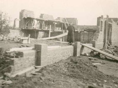 1936 - Construction de l'aile de la chapelle