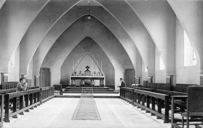 La chapelle, dans l'aile de 1936